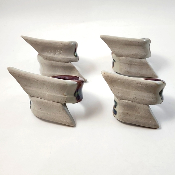 Pottery Napkin Rings - Picture 3 of 3